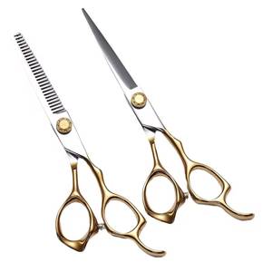 Ciseaux de coiffure professionnels Morje, en acier inoxydable 4Cr13, lame tranchante, 28 dents, pour droitiers, légers et longs - Product Image 1