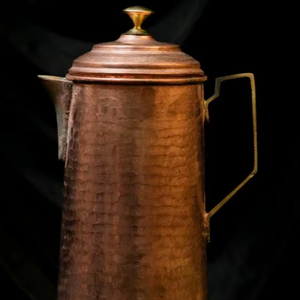 Copper jug set for classic premium dining identity <b>water</b> serving metal set with <b>glasses</b> durable reusable kitchen dining - Product Image 1