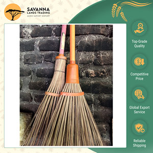 Balai à fibres rigides avec manche en bois, qualité fiable, fourni directement par l'usine, idéal pour les entrepôts, les écoles et les espaces extérieurs. - Product Image 6