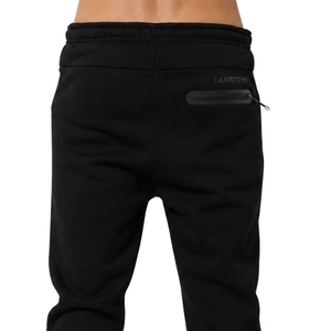 Customized <b>Mens</b> Tapered <b>Trousers</b> Zipper Pocket <b>Elastic</b> Waist Athletic Streetwear Pants OEM Sportswear Factory Wholesale Supplier - Product Image 4