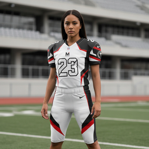 Ensemble complet d'uniformes de football américain sur mesure, maillot d'équipe sublimé, polyester respirant, vêtements de sport pour le jour du match - Product Image 6