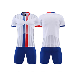 Maillots de football unisexes personnalisés, ensembles de football à séchage rapide 100% polyester, logo à pois sur le devant, ensemble de vêtements de football - Product Image 6
