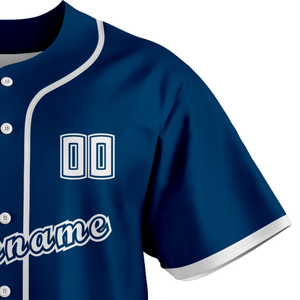 Custom Baseball Jersey Button Front Short Sleeve Team Uniform Breathable Quick Dry <b>100</b>% <b>Polyester</b> Sports <b>Shirt</b> Men Training XL - Product Image 4
