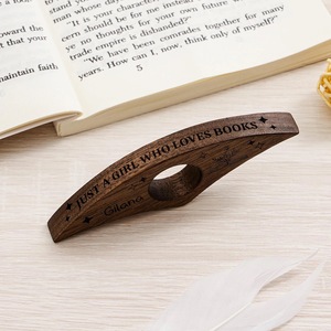 Soporte de Anillo para el Dedo para Leer Libros, Sujetador de Dedos de Madera - Product Image 5