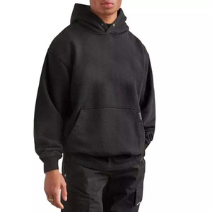 เสื้อฮู้ดดี้หนานุ่มแบบใหม่ ทรงหลวม ไหล่ตก สำหรับผู้ชาย สกรีนโลโก้ได้ น้ำหนักมาก ไซส์ใหญ่ - Product Image 1