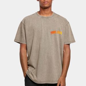 เสื้อยืดพิมพ์ลายกราฟิกสั่งทำพิเศษ เนื้อผ้าคอตตอนหนานุ่ม ซักย้อมสีแบบแอซิดวอช แขนสั้น สไตล์วินเทจ ผ้าสองชั้น สำหรับผู้ชาย - Product Image 1