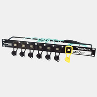 Panel de Conexión de Fibra Óptica SREXACT SFPB-12M3-MPOM-6600 MPO a 6 DLC 1U Rack 2mm OM3 Integrado para Conexión LAN Cableada