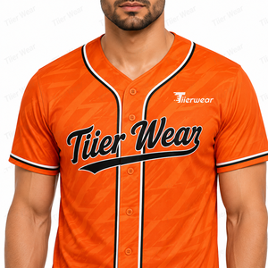เสื้อเบสบอลแบบยูนิเซ็กซ์ พรีเมียม สำหรับวันแข่งขัน เนื้อผ้าโพลีเอสเตอร์น้ำหนักเบา ระบายอากาศได้ดี แห้งเร็ว เป็นมิตรต่อสิ่งแวดล้อม คอวี แขนสั้น - Product Image 5