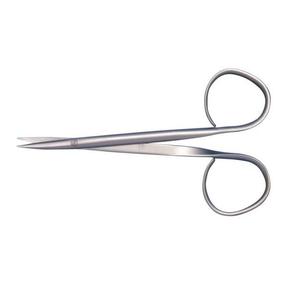 Ribbon Handle Stainless Steel Iris Scissors 11cm Straight Large <b>Ring</b> Instrument <b>Set</b> Manual Hospital Use CE Certified German - Product Image 6