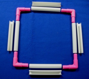 DANKING NF0002 Durable Plastic Clip <b>Embroidery</b> <b>Frame</b> & Hoop 39x27cm Portable Universal Set for <b>Embroidery</b> & Crochet Crafts - Product Image 6
