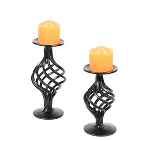 Candelabro de Hierro de Lujo, Duradero, Negro, Centro de Mesa Decorativo, Adorno para Mesa de Boda, Portavelas Votivo Premium, Decoración de Interiores para el Hogar - Product Image 6