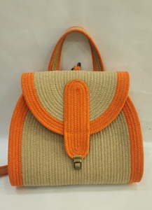 Bolso de mano de paja tejida con cierre magnético, bolso portátil para la playa, bolso de hombro para viaje, para mujer, bolsos de mano para mujer. - Product Image 4