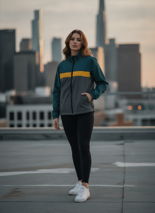 Custom Wholesale Men's Lightweight <b>Waterproof</b> Windbreaker <b>Jacket</b> Colorblock Outdoor Sportswear Windproof Casual Zipper Coat 2024 - Product Image 5