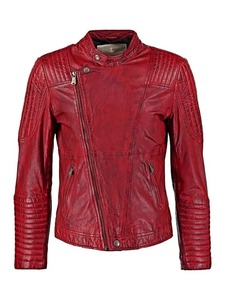 <b>Mens</b> Red Cafe Racer <b>Jacket</b> - Product Image 1