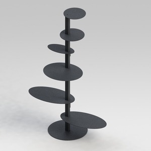 Multi-Tier Asian Style Storage & <b>Display</b> <b>Rack</b> with Easy Assembly for Desktop Home Retail & Office Use - Product Image 1