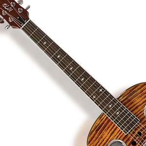 Guitarra Resonadora de Metal de Tamaño Completo para Principiantes con Mástil Circular, Resonador Tradicional y Preamplificador Incorporado - Product Image 6