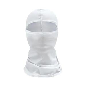 Masque de ski en polyester imperméable noir avec logo personnalisé, masque facial intégral à un trou, balaclava tricotée, unisexe - Product Image 4
