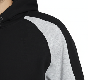 Ventes en gros, fabrication en usine, services OEM, sweat-shirts à capuche pour hommes en molleton de coton d'automne, manches longues, taille surdimensionnée - Product Image 2