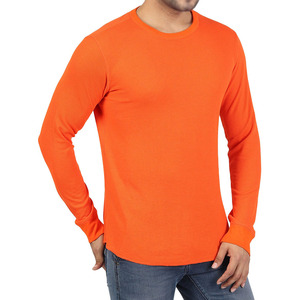 T-shirt homme à manches longues en coton 250 GSM, couleur unie, tricoté, style décontracté streetwear, fabrication sous marque privée, OEM, fournisseur USA - Product Image 2