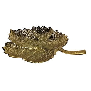 Attractive Design Eco-Friendly Polished Metal Dry Fruit Server Customized Size Decorative <b>Snack</b> <b>Tray</b> for Home Table Display - Product Image 5