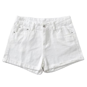 Shorts en jean délavé pour homme, en coton respirant de haute qualité, coupe droite taille haute, style décontracté d'été - Product Image 6