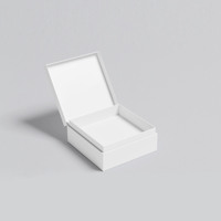 Boîte à montre magnétique en carton pour commande minimale, boîte de luxe avec couvercle et base, boîtes cadeaux, logo personnalisé