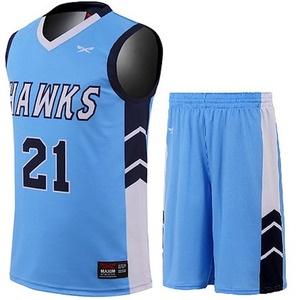 ชุดบาสเก็ตบอลแบบใหม่ ดีไซน์ unisex พิมพ์ลาย sublimation ระบายอากาศได้ดี ปรับแต่งสีและขนาดได้ คุณภาพสูง ราคาสำหรับผู้ใหญ่ - Product Image 1