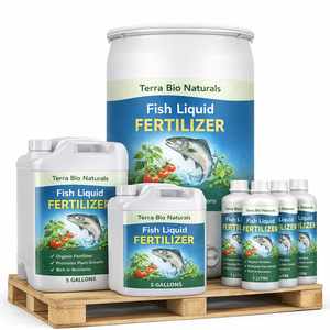 Engrais liquide organique premium à base de poisson, formule inodore, pour jardins potagers et application par pulvérisation foliaire, vente en gros - Product Image 3