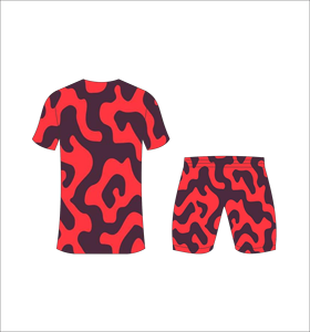 Conjunto de Uniforme de Fútbol Personalizado con Sublimación de Camuflaje Rojo, Conjuntos de Entrenamiento de Fútbol Transpirables para Hombre, Conjuntos Deportivos de Secado Rápido al por Mayor para Equipos - Product Image 1