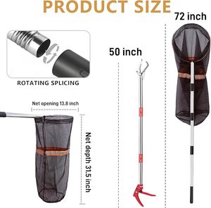 Professional Snake Catcher <b>Tool</b> Collapsible Reptile Tongs Rattlesnake <b>Grabber</b> Stick Safe Handling Equipment Strong Design - Product Image 3