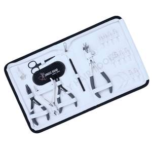 ชุดอุปกรณ์ต่อผมสำหรับร้านเสริมสวย พร้อมคีมไมโครริง คีมติดเทป คีมซีล เครื่องมือถอดเคราติน ตะขอเกี่ยว ห่วงเย็บ และเข็มเย็บ - Product Image 1