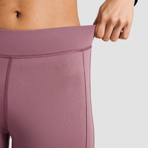 Leggings de Yoga al Por Mayor, Personalizados, de Cintura Alta, Tejido Acanalado, Ropa Deportiva para Mujer, Color Sólido, Tallas Grandes, con Bolsillos - Product Image 4