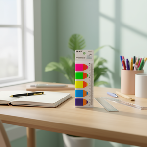 Ilan Foglietti Adesivi PET 45x25mm a Forma di Matita, 20 Fogli, 5 Pezzi - Product Image 2