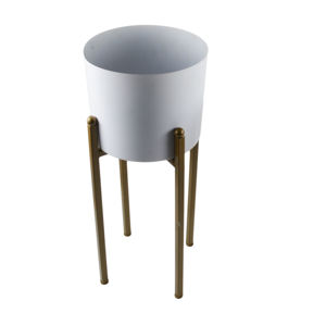 Maceta Metálica Moderna para Plantas de Interior, Soporte para Plantas Verdes, Maceta de Metal Sólido - Product Image 6