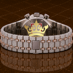Men's Full Moissanite Diamond Watch Luxury Iced Out Bracelet <b>Wristwatch</b> - Product Image 4