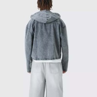 Veste en jean en coton OEM pour homme – Vente en gros d'usine, haute qualité, marque tendance, coupe ajustée, classique, automne