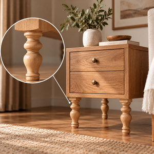 Pieds sculptés en bois massif OEM pour usines de meubles, fabricants de revêtements et importateurs - Product Image 1
