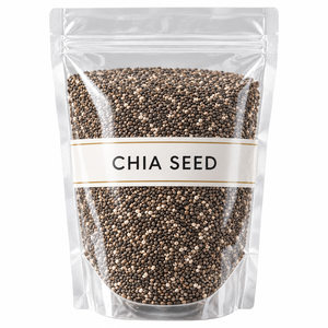 Semillas de Chía Enteras Crudas a Granel, Suplemento Herbal para Adultos, Bolsa Reutilizable para Uso Nutricional y Alimentario - Product Image 1