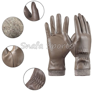 Guantes de Cuero de Moda de Nuevo Diseño, de Buena Calidad y al Mejor Precio, Guantes de Cuero Suaves y Cómodos Unisex Más Vendidos - Product Image 4