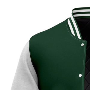 Chaqueta Varsity de Cuero Personalizada, Nueva Colección, Chaqueta Casual de Béisbol, Chaqueta Bomber con Parches y Logotipo para Hombre - Product Image 5