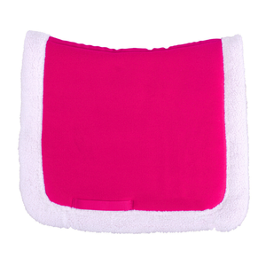 Tapis de selle rembourré en polyester de qualité supérieure avec fourrure |   Tapis d'équitation doux et absorbant en laine, respectueux de la peau - Product Image 2