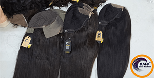 Long 250% Density Average Size Human Hair <b>Wigs</b> <b>Full</b> Volume Luxury Look - Product Image 6