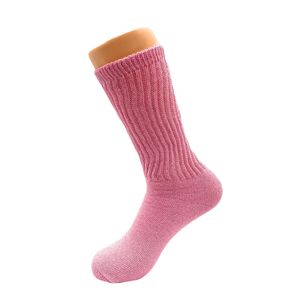Calcetines Deportivos Largos de Algodón Rosa hasta la Pantorrilla para Mujer, Paquete de 3 Pares - Product Image 3
