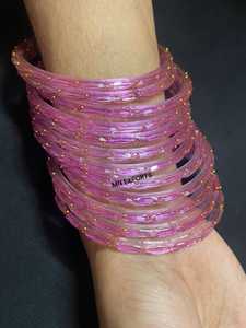 Pulseras de cristal/Chudiyan de moda para mujeres y niñas con tamaño y modelo personalizables/Artesanías de resina estilo ángel - Product Image 2