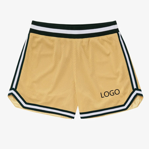 Men's High Quality Custom Name Logo Elastic Waist Breathable Sporty <b>Mesh</b> Shorts 100% Polyester Quick Dry for Running Jogging - Product Image 1