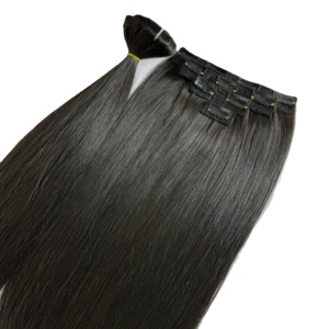 Super vente! 100% droite, cuticule alignée, double pince à cheveux sans couture, longueur de cheveux humains vietnamiens 8-32" - Product Image 1