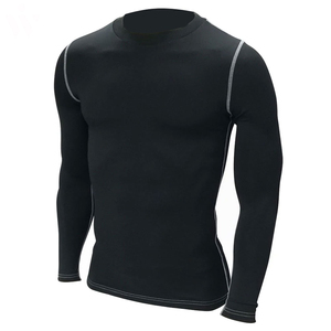 Wholesale Lightweight Men Boxing Training Compression Shirts OEM Slim Fit Men Quick Dry Fitness Rash Guard - Product Image 2