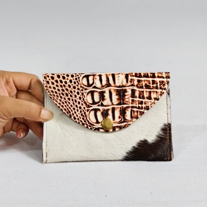 Portefeuille multifonction pour femme, nouvelle mode, en cuir de vache véritable, style western, fait main, vintage, portable, long, accessoire d'été - Product Image 1