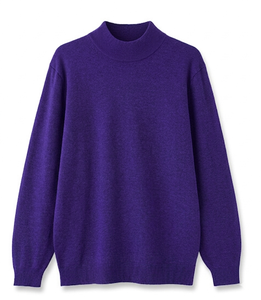 Sweat-shirt décontracté en molleton rouge pour femme, coupe oversize, col montant, épaules tombantes, manches longues, coupe ample - Product Image 2