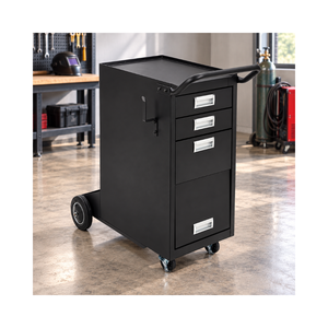 Industrial 3 Drawer Welding <b>Cabinet</b> With <b>Lockable</b> Tool Storage, Heavy Duty Steel Construction And Mobile Rolling Casters GAR051 - Product Image 1